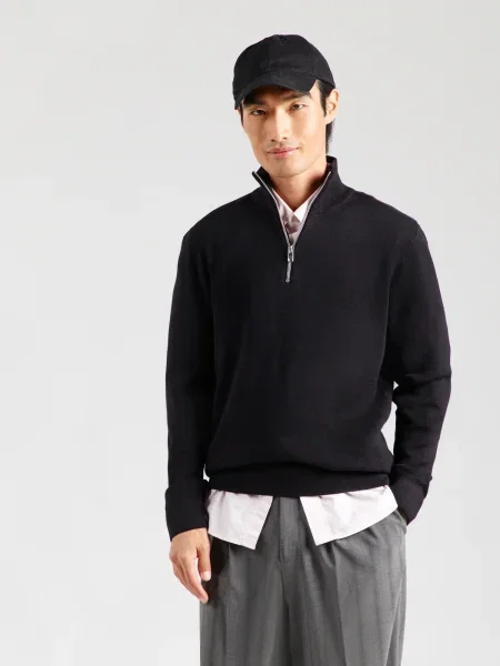 JACK & JONES Pulover JWHMILANO' negru