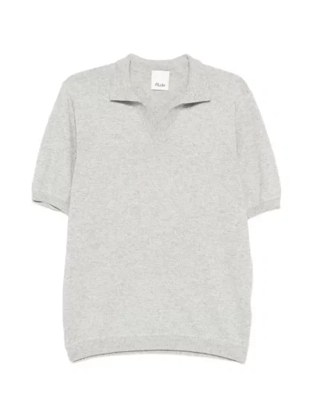 Къс тениска Allude сиво
