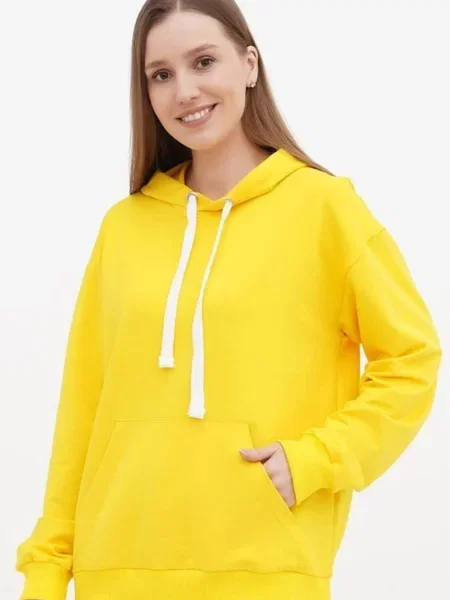 Худі HiBrand бавовна/поліестер жовтий