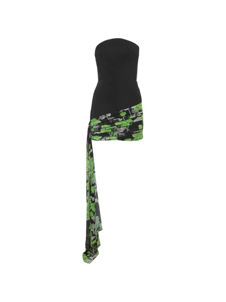 Rochie David Koma cu imagine fără bretele negru