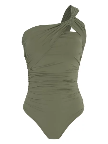 Costum de baie Brigitte drapat verde