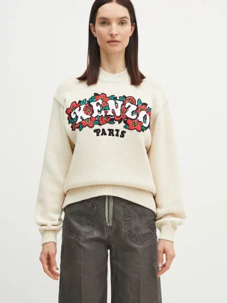 Volnen pulover Kenzo x Verdy bež
