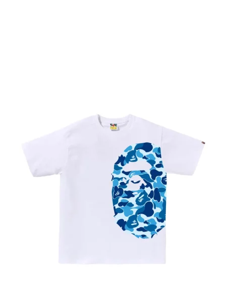 Tricou A Bathing Ape® cu imagine cu model camuflaj alb