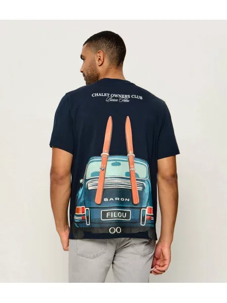 Baron Filou Tricou Car With Skis | Oversize fit