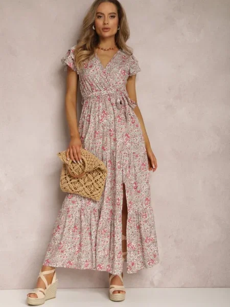 Rochie Verde-Roșie Oreithanassa roșu