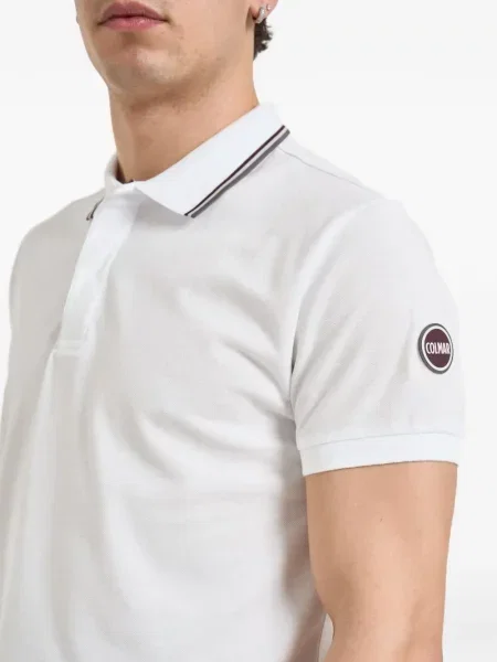 Tricou polo Colmar cu dungi alb