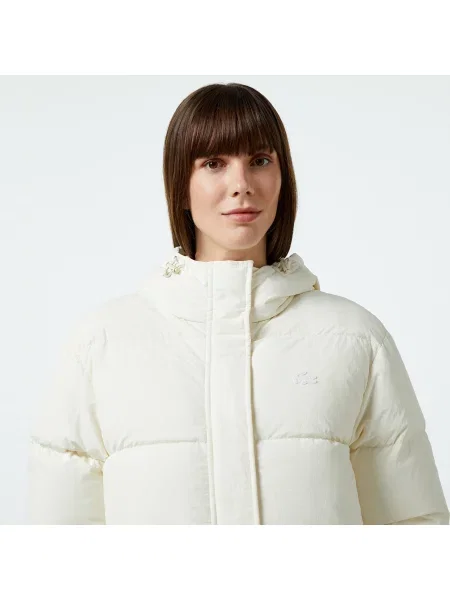 Lacoste Kurtka Regular Fit biała