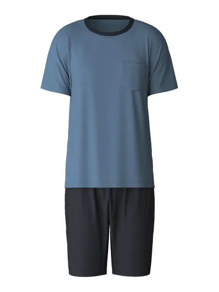 CALIDA Kratka pižama nočno / opal modra