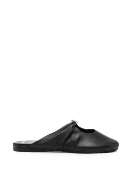 Sandale Loewe cu volane negru