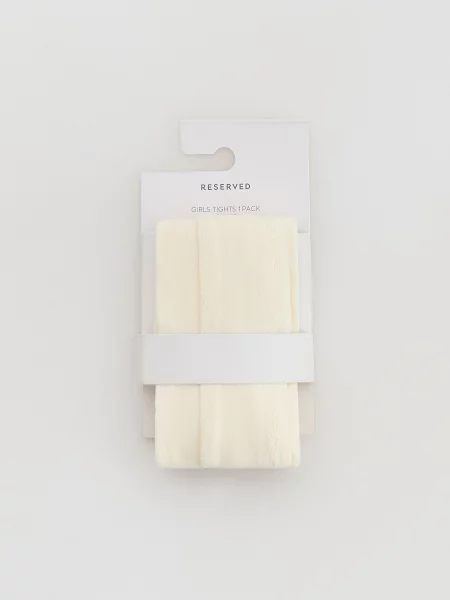 Reserved Ciorapi cu model densitate 40 DEN crem