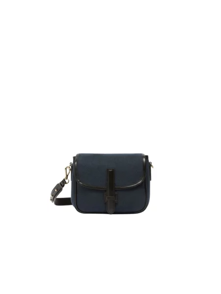 Torebka crossbody Weekend Max Mara skórzana niebieska