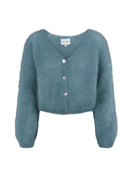 Kardigan Americandreams wełniany niebieski