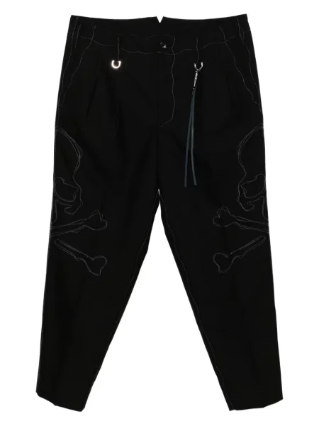 Pantaloni Mastermind Japan cu broderie negru