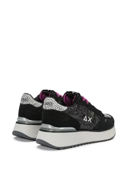 Sneakerși Sun68 cu platformă negru