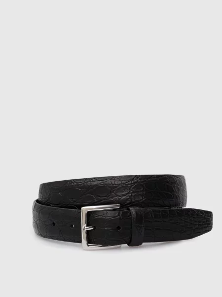 Зі шкіри крокодила Loro Piana чорний