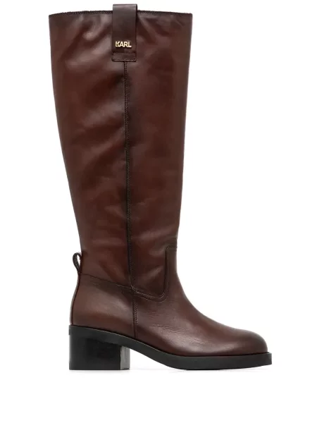 Botine Karl Lagerfeld maro