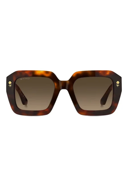 Ochelari de soare Etro cu imprimeu geometric maro