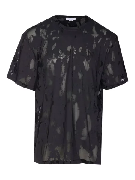 Tricou Alexander Mcqueen din jacard negru