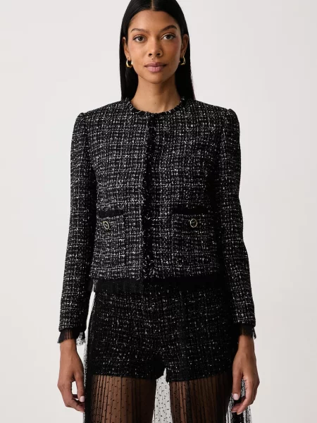 Twinset sacou pentru femei negru