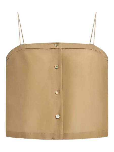 Bluzka 12 Storeez na ramiączkach brązowa