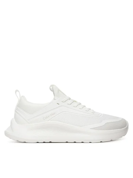 Sneakers Calvin Klein Light Eva Run Sock Mesh alb