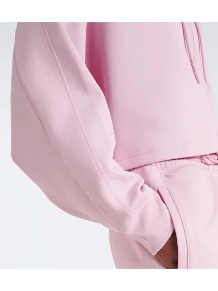 Džerzej mikina s kapucňou Adidas By Stella Mccartney s autogramom ružová