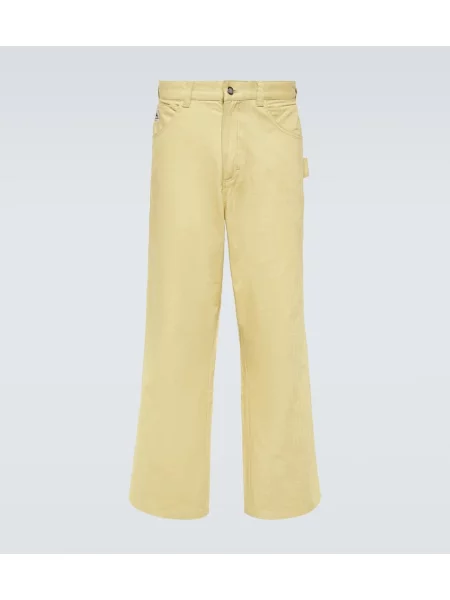 Široké plátěné kalhoty Bode zelené