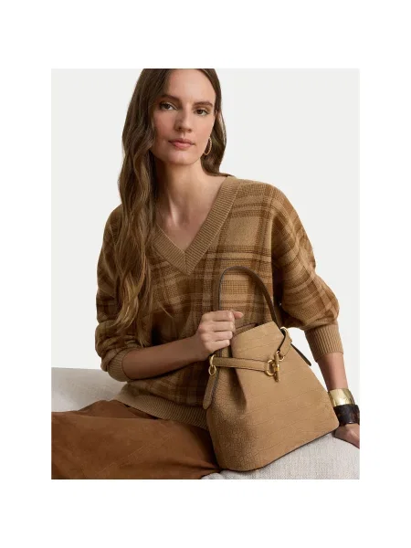 Kabelka LAUREN RALPH LAUREN hnědá