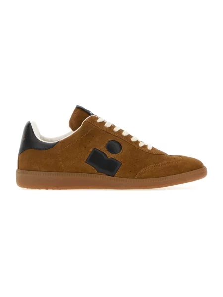 Sneakersy Isabel Marant skórzane brązowe