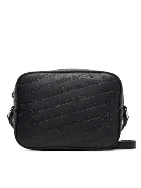 Tommy Jeans Geantă Tjw Must Aop Camera Bag negru