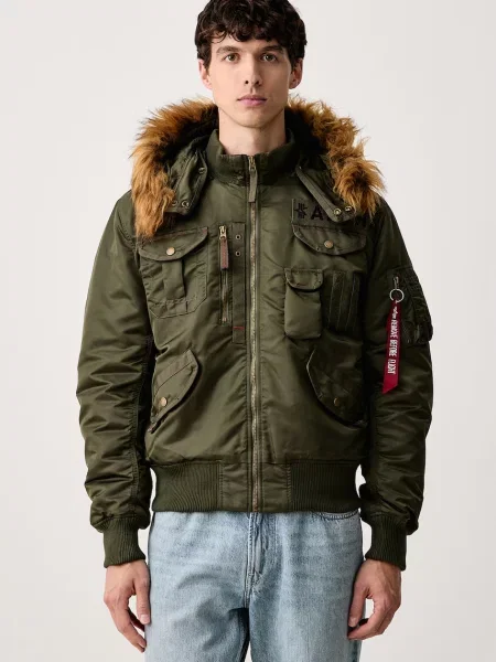 Geacă bomber Alpha Industries verde
