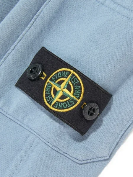 Spodnie dziecięce Stone Island niebieskie