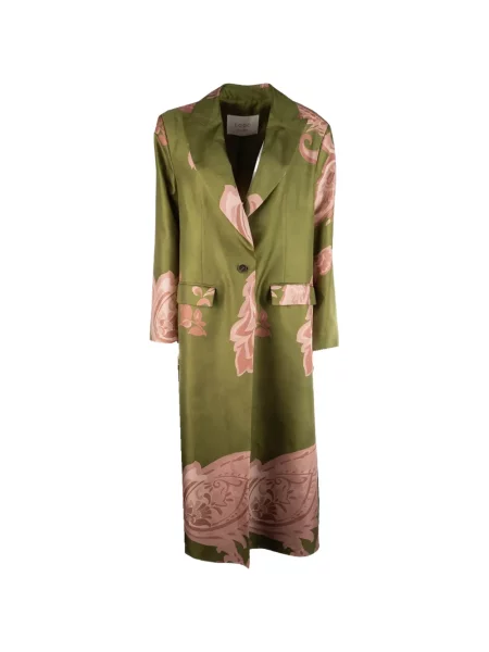 Płaszcz Co.go z wzorem paisley zielony