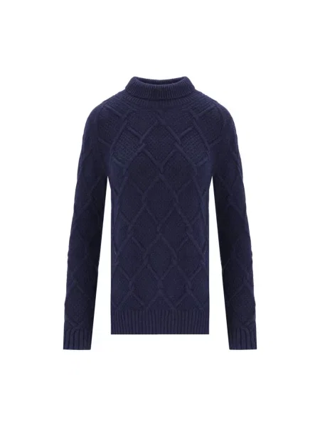 Golf lniany golf Barbour niebieski