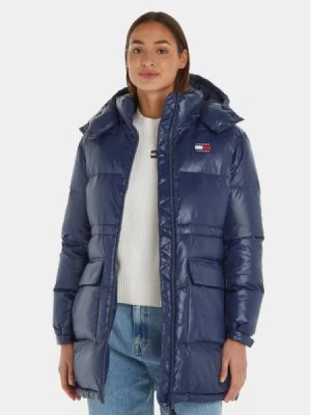 Tommy Jeans Geacă din puf Alaska Bleumarin
