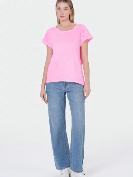 M.O.D MIRACLE OF DENIM Tricou neon roz