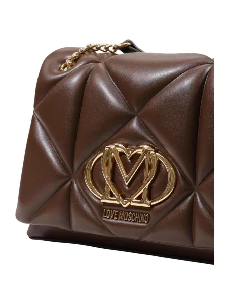 Geanta crossbody Love Moschino din piele maro