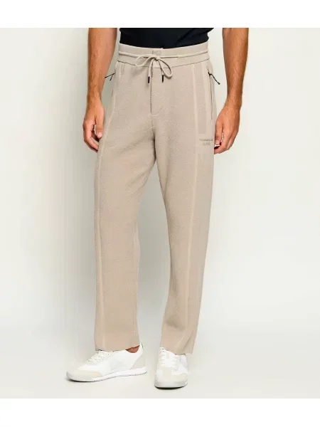 BOSS GREEN Pantaloni de trening KN_PS TR | Boss x Porsche |frotir bej
