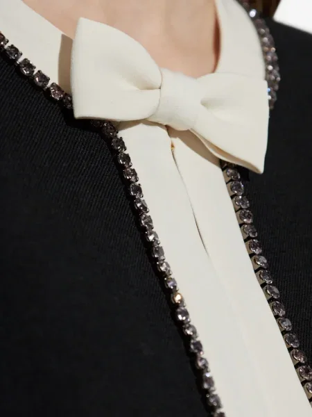 Geacă Loveshackfancy cu funde negru