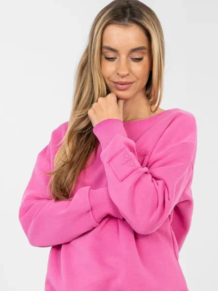 Pulover Factory Price s kapuco roza