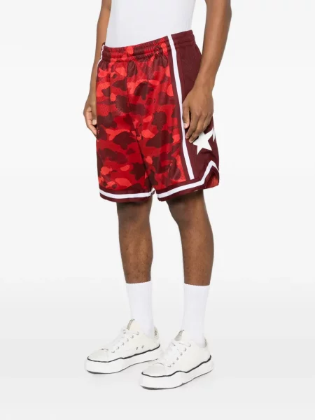 Pantaloni scurți A Bathing Ape® roșu