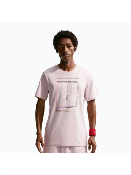 Tricou pentru bărbați Nike Court Heritage silt red roșu