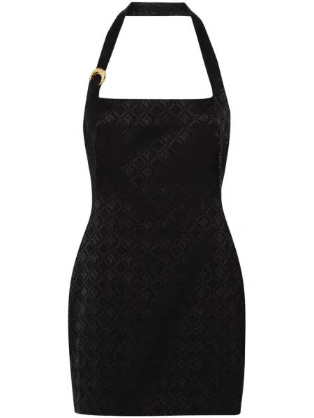 Rochie Marine Serre din jacard cu bretele negru