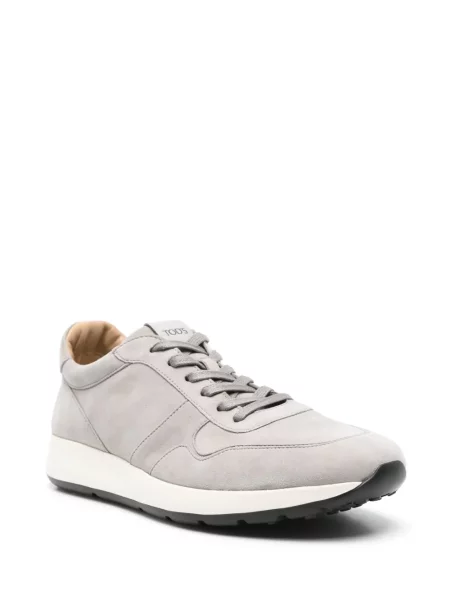 Sneakerși Tod's din piele de căprioară gri