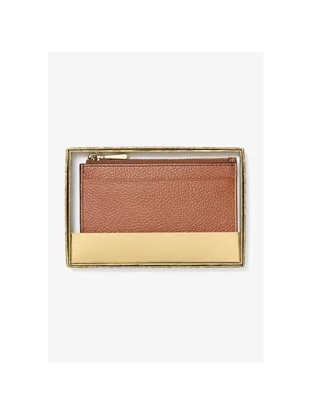 Kompaktowy portfel Michael Kors skórzany brązowy
