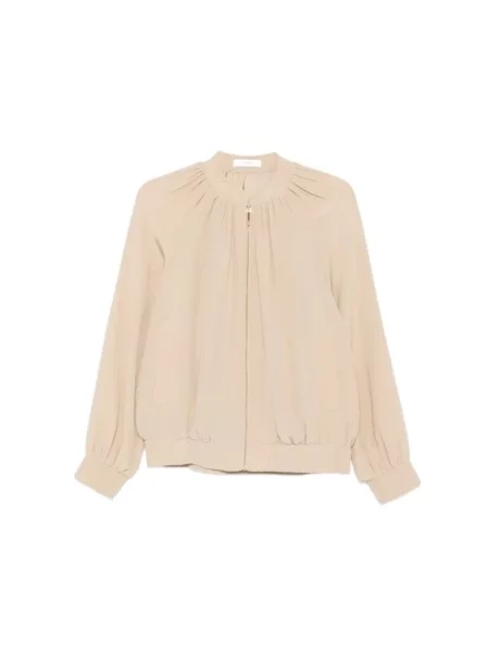 Satynowy kurtka bomber Joseph beżowy