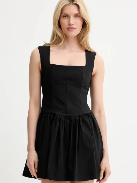 Answear Lab rochie mini evazati negru