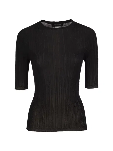 Tricou Fabiana Filippi tricotate albastru