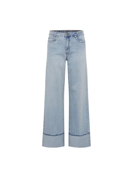 Szerokie jeansy My Essential Wardrobe niebieskie