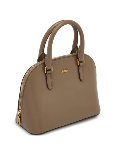 Geantă shopper Dkny din piele maro